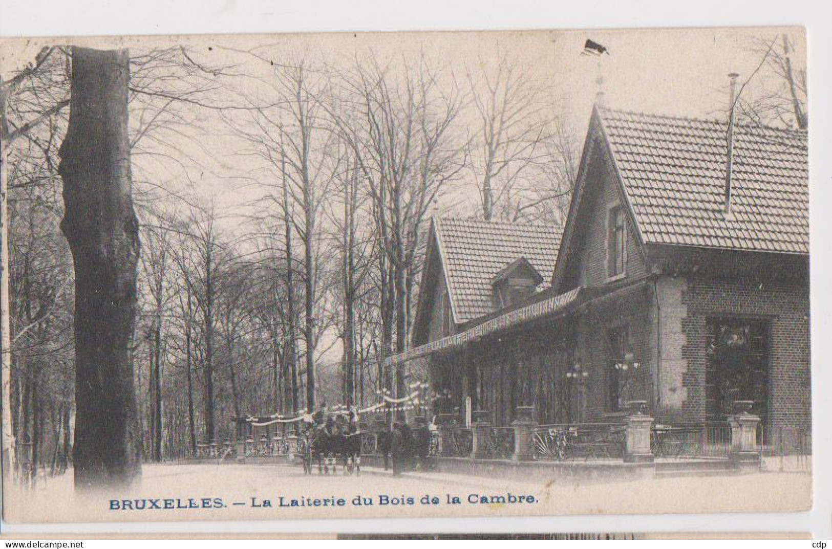 Cpa Bruxelles   Laiterie   Attelage - Cafés, Hôtels, Restaurants