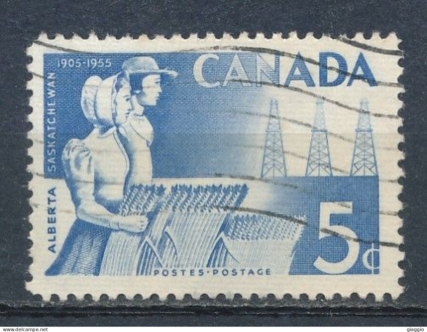 °°° CANADA - Y&T N° 282 - 1955 °°° - Oblitérés