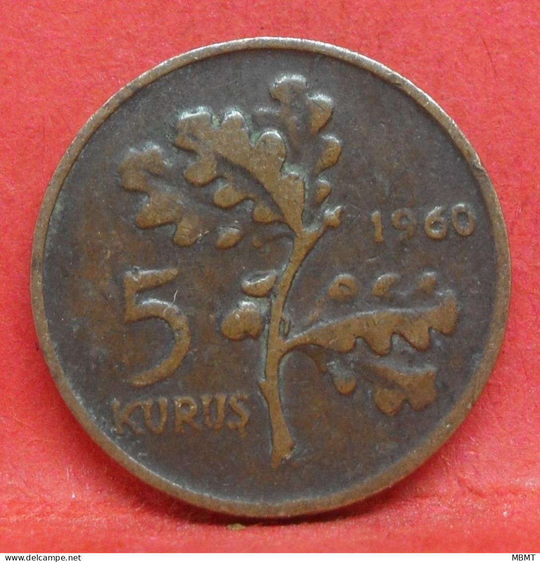 5 Kurus 1960 - TB - Pièce De Monnaie Turquie - Article N°4949 - Turquie