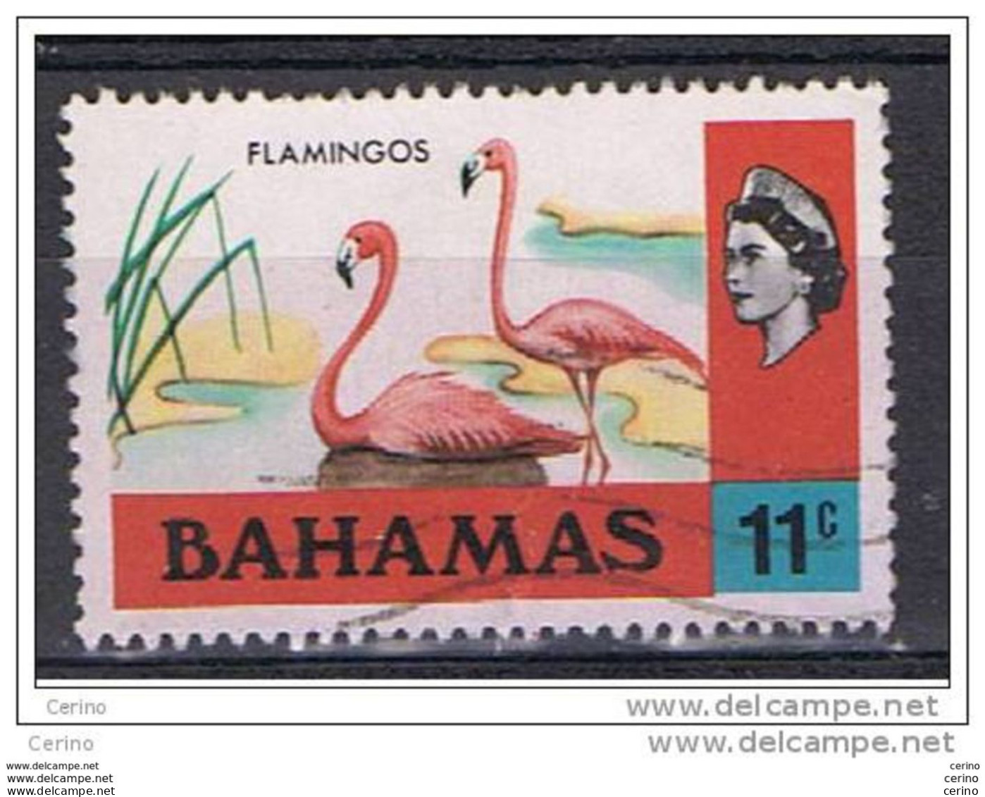 BAHAMAS:  1971  FLAMINGOS  -  11 C. USED  STAMP  -  YV/TELL. 311 - 1963-1973 Interne Autonomie