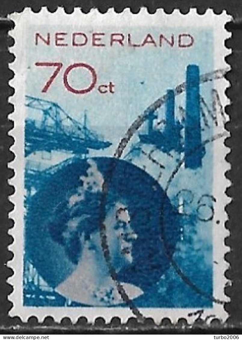 Plaatfout Blauw Puntje Links Van De Schoorsteen (zegel 63) In 1931-33 Koningin Wilhelmina 70 Ct NVPH 236 A PM 1 - Abarten Und Kuriositäten