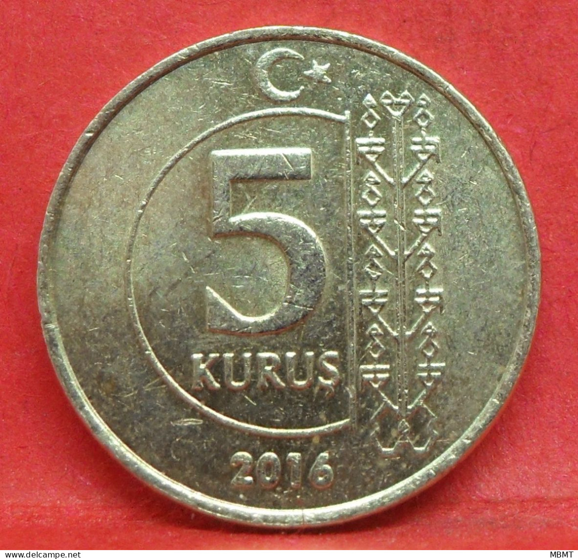 5 Kurus 2016 - TTB - Pièce De Monnaie Turquie - Article N°4969 - Turquie