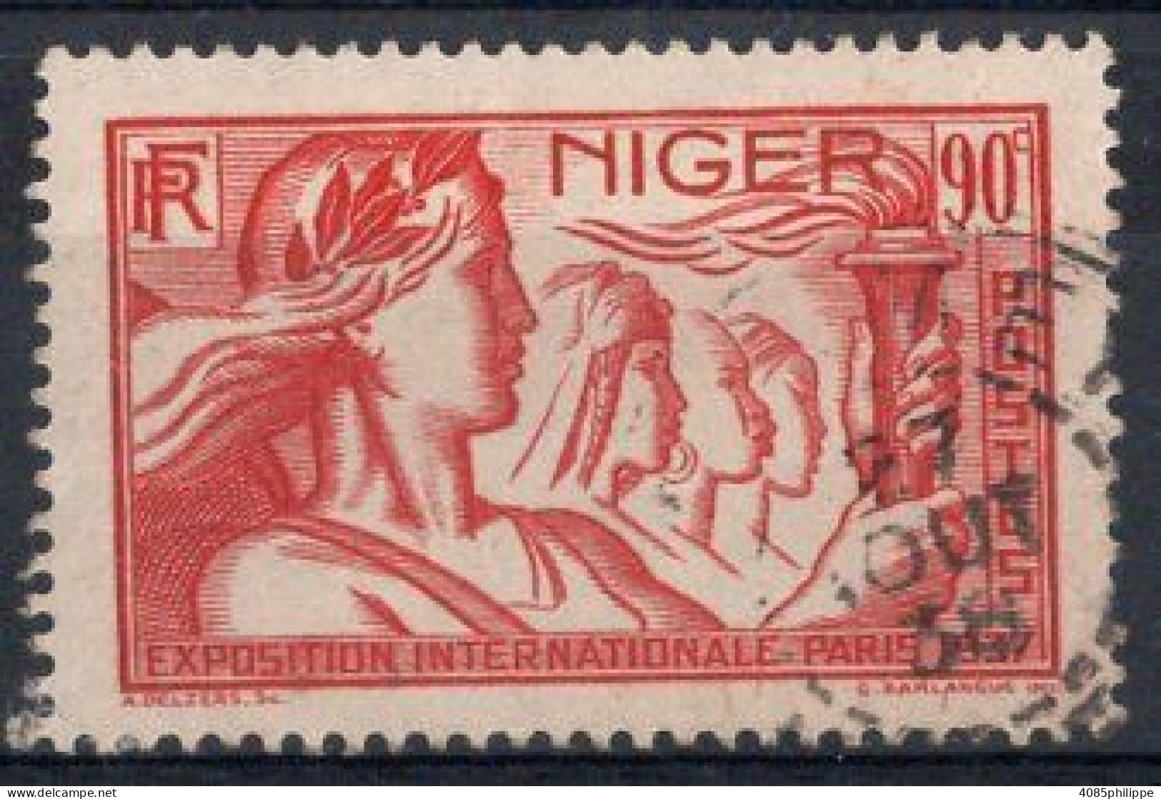 NIGER Timbre-poste N°61 Oblitéré TB Cote : 2.75€ - Used Stamps