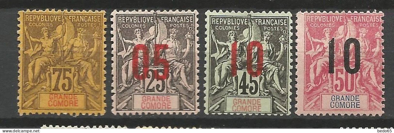 GRAND COMORE  LOT NEUF Sans Gom  / No Gum  / MH - Neufs