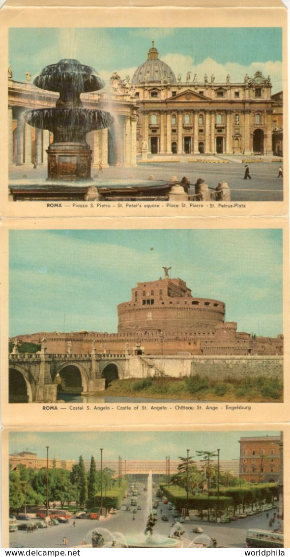 Italy To Israel 1958 Music Compositors: Puccini & Leoncavalio Rome Colorful Lettra Cartolina  Of 5 Photo's FDC - Musique