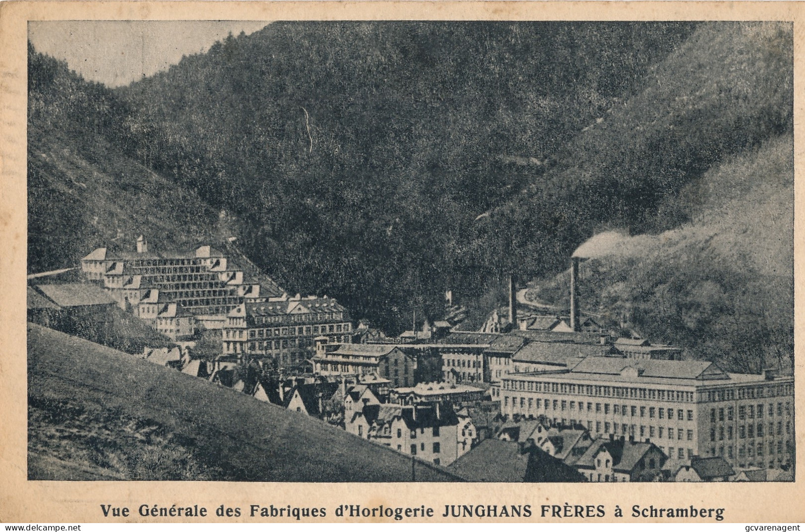 SCHRAMBERG  VUE GENERALE DES FABRIQUES D'HORLOGERIE JUNGHANS FRERES          2 SCANS - Schramberg