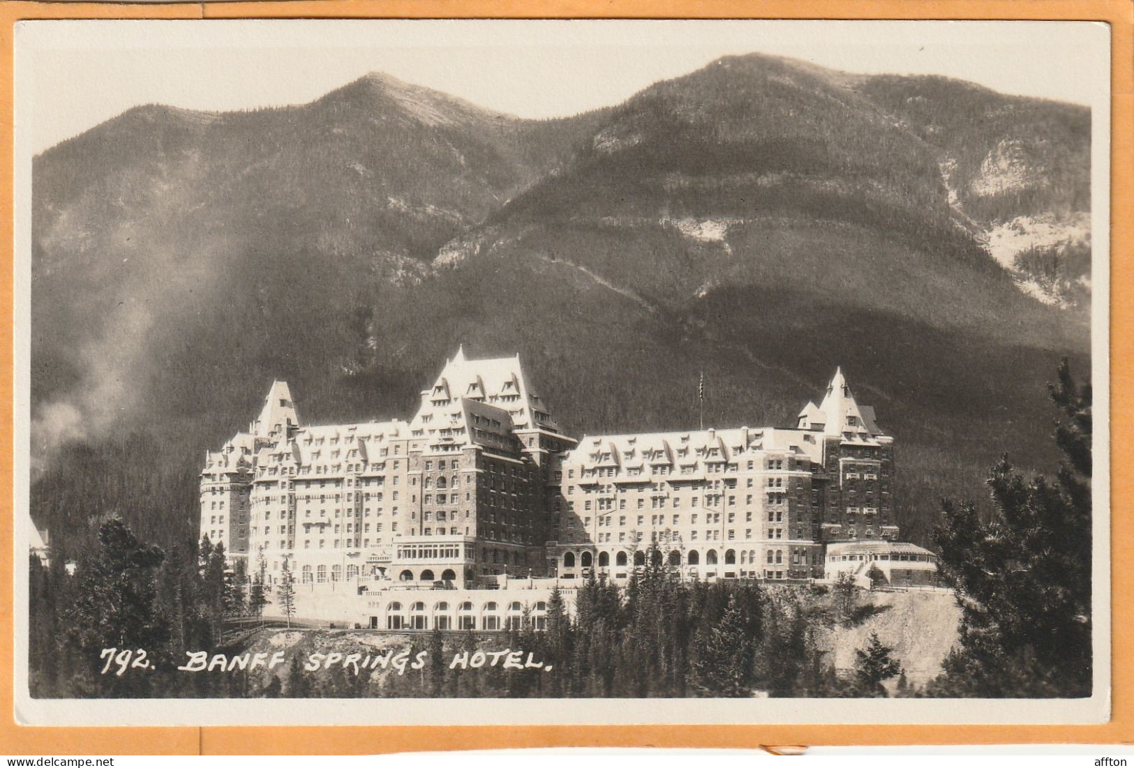 Banff Alberta Canada Old Real Photo Postcard - Banff