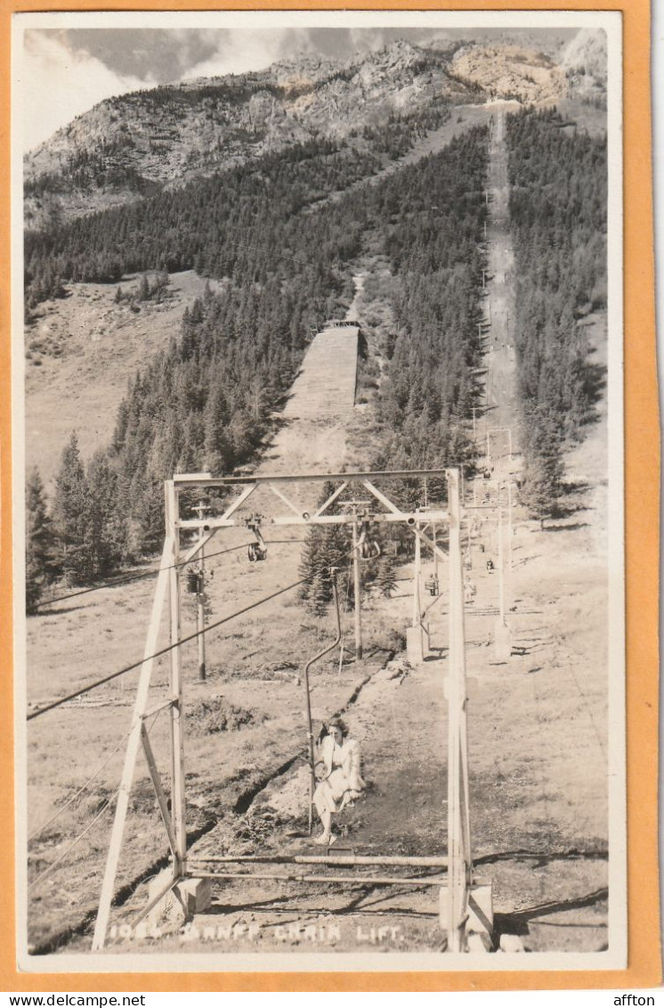 Banff Alberta Canada Old Real Photo Postcard - Banff