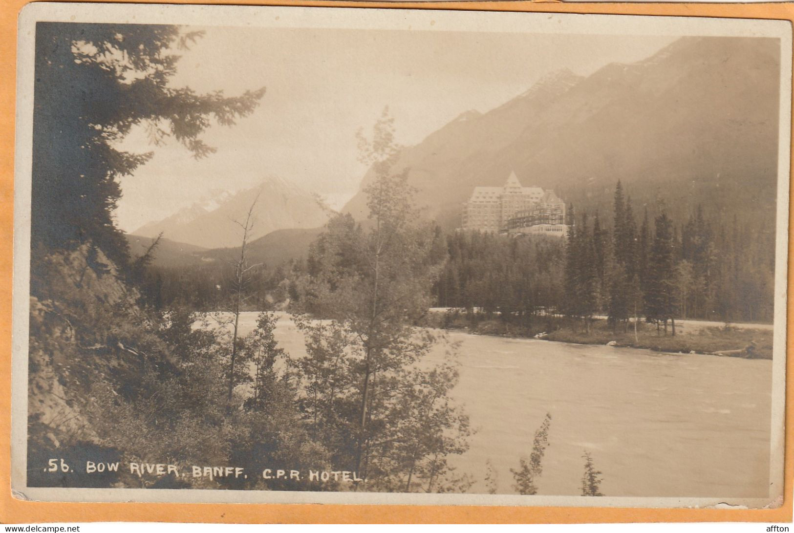 Banff Alberta Canada Old Real Photo Postcard - Banff