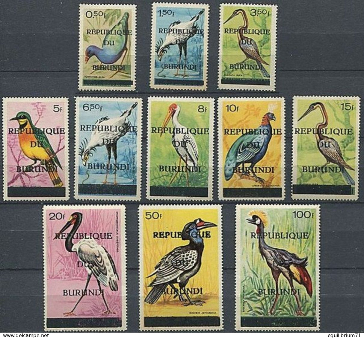 188/198** - Oiseaux / Vogels / Vögel / Birds - BURUNDI - Peacocks