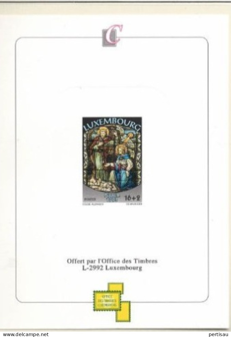 Speciaal Kerstvelletje Uit Jaarmap 1995 - Cartes Commémoratives