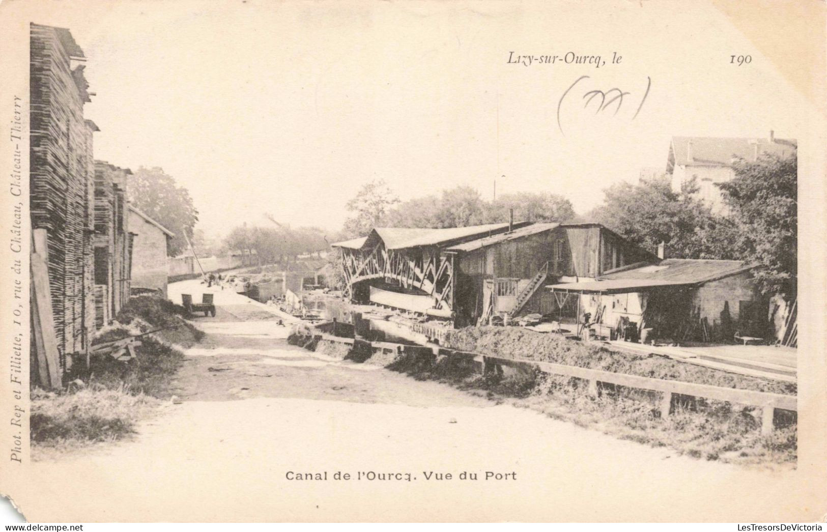 FRANCE - Lizy Sur Ourcq - Canal De L'Ourcq - Vue Du Port - Carte Postale Ancienne - Lizy Sur Ourcq