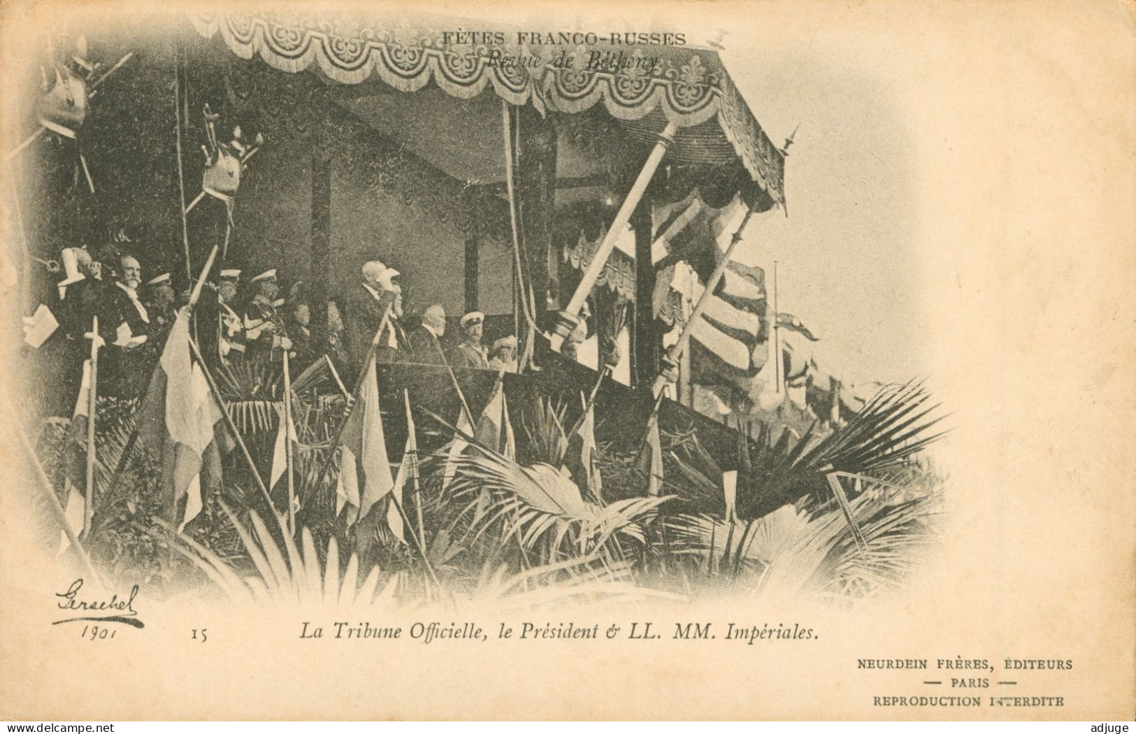 CPA-51- BÉTHENY- Fêtes Franco-Russes - 1901-  Le Tsar Nicolas II, La Tzarine Et Le Président De La République**2 SCANS - Bétheny