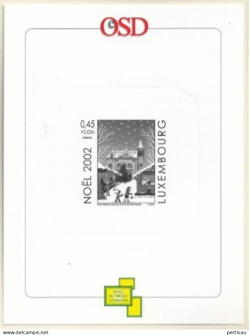 Speciaal Kerstvelletje Uit Jaarmap 2002 - Cartes Commémoratives