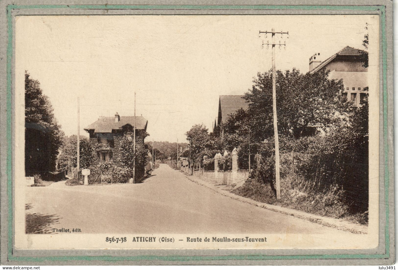 CPA (60) ATTICHY - Aspect De L'entrée Du Bourg Par La Route De Moulin-sous-Touvent En 1938 - Attichy