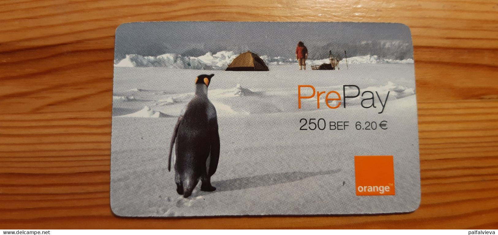 Prepaid Phonecard Belgium, Orange - Penguin - Cartes GSM, Recharges & Prépayées