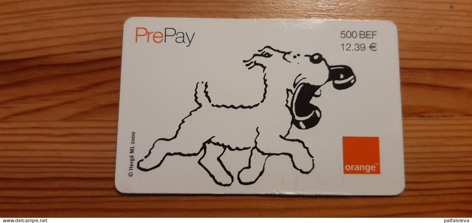 Prepaid Phonecard Belgium, Orange - Tin Tin - Cartes GSM, Recharges & Prépayées