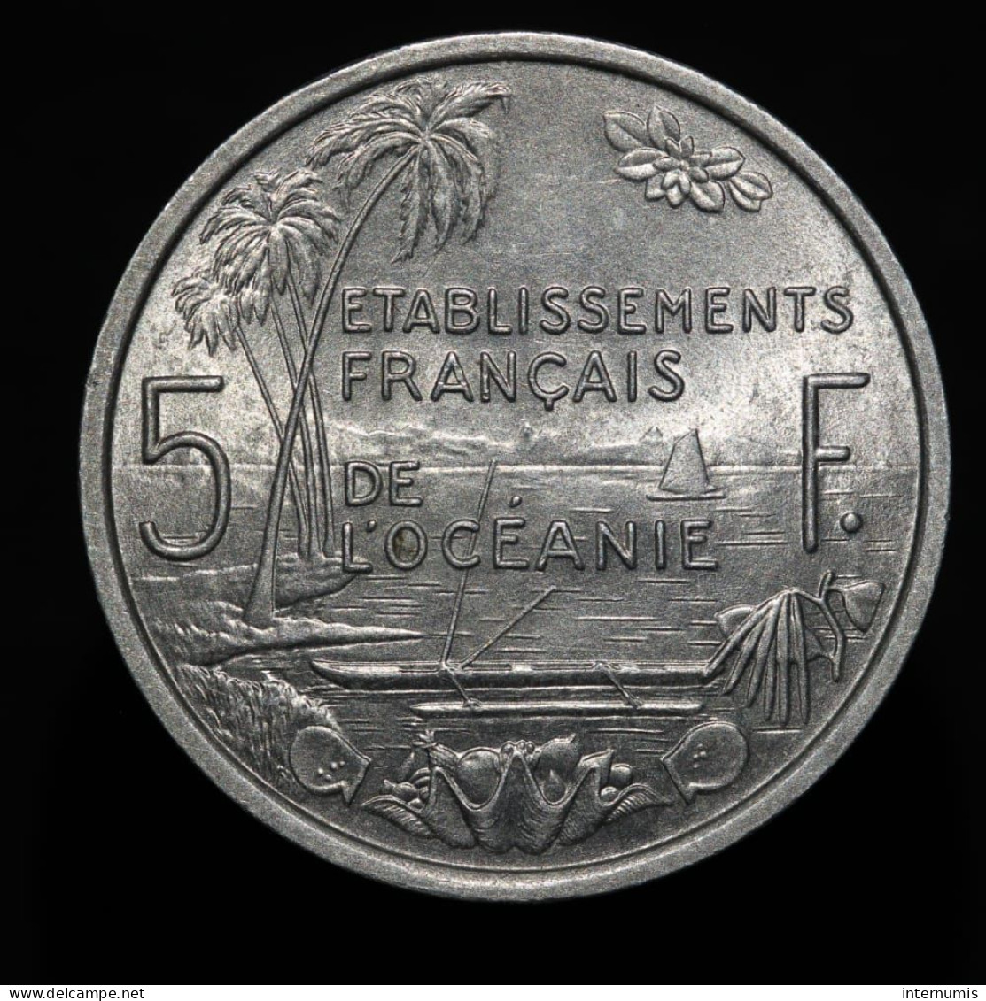 Polynésie Francaise / French Polynesia, 5 Francs, 1952, Aluminum, SUP (AU), KM#4, Lec.24 - Frans-Polynesië