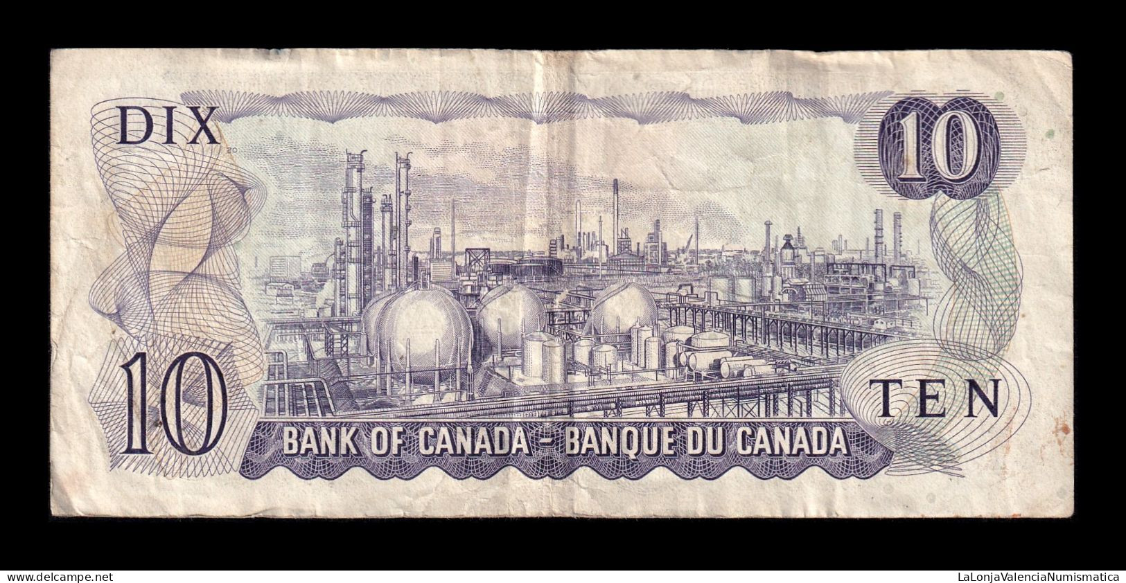 Canada 10 Dollars Macdonald 1971 Pick 88c Bc/Mbc F/Vf - Canada