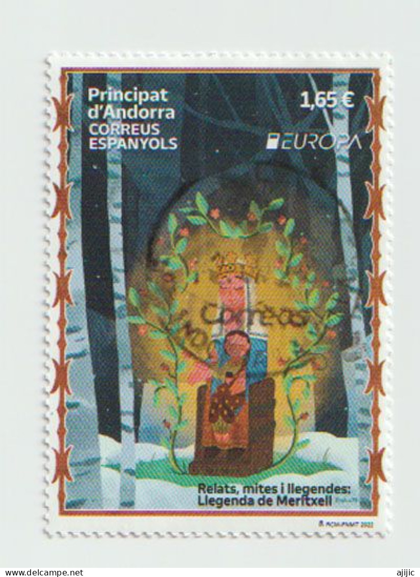 ANDORRA. EUROPA 2022. AND.ESP. Oblitéré 1 ère Qualité  (Notre Dame De Meritxell) épuisé Rapidement - Used Stamps