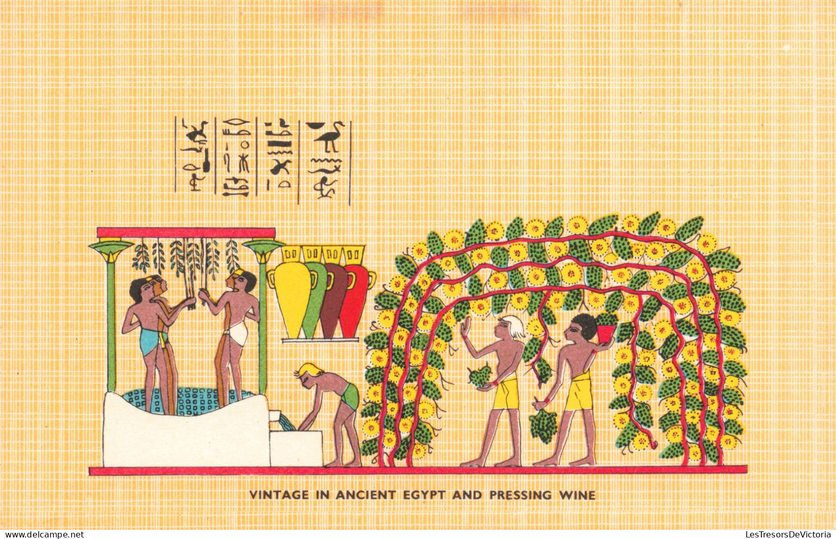 EGYPTE - God And Kings - Vintage In Ancient Egypt And Pressing Wine - Carte Postale Ancienne - Personas