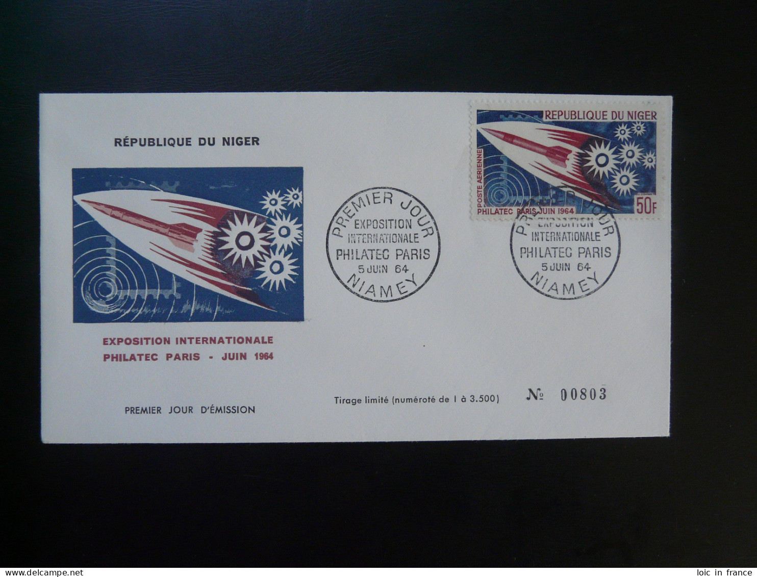 FDC Espace Space Niger Philatec 1964 - Africa