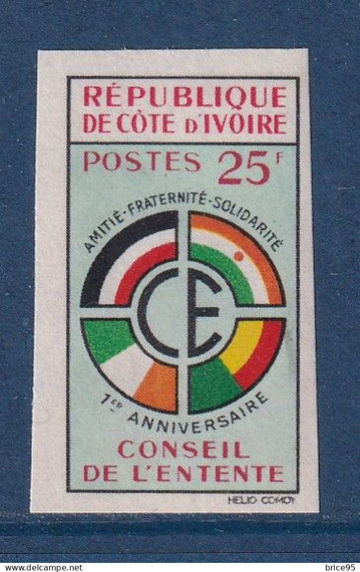 Côte D'Ivoire - YT N° 191 ** - Neuf Sans Charnière - Non Dentelé - ND - 1960 - Côte D'Ivoire (1960-...)