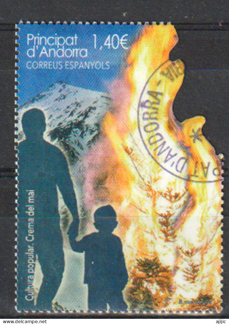 2019 La Tradicional Crema Del Mai (quema Del Pino) ​​ Sello Usado De 1ª Calidad. AND ESP - Used Stamps