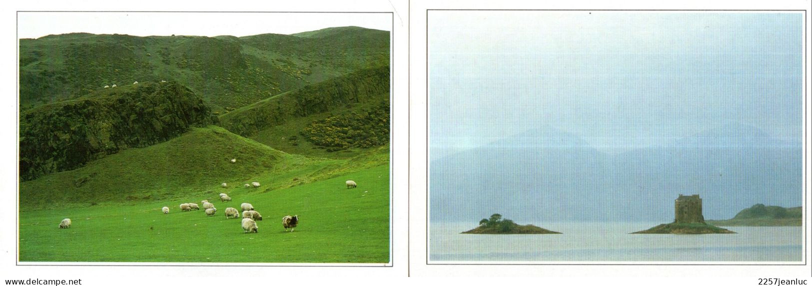 2 CPM  * Ecosse Paysage D'Edimbourg & Loch Linnhe - Shetland