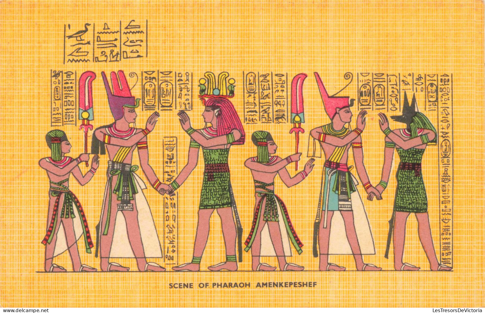 EGYPTE - God And Kings - Scene Of Pharaoh Amenkepeshef - Carte Postale Ancienne - Persons