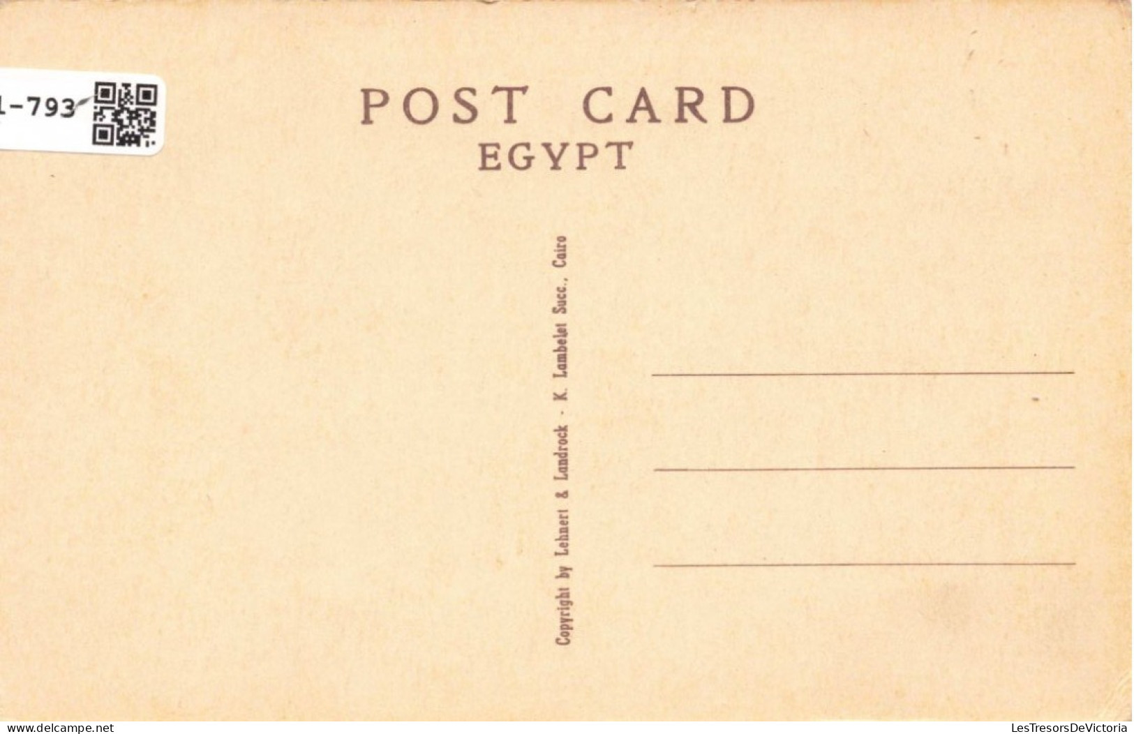 EGYPTE - God And Kings - Scene Of Pharaoh Amenkepeshef - Carte Postale Ancienne - Persone