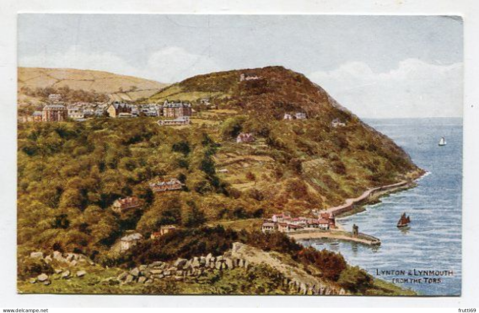 AK 146280 ENGLAND - Lynton And Lynmouth From The Tors - Lynmouth & Lynton