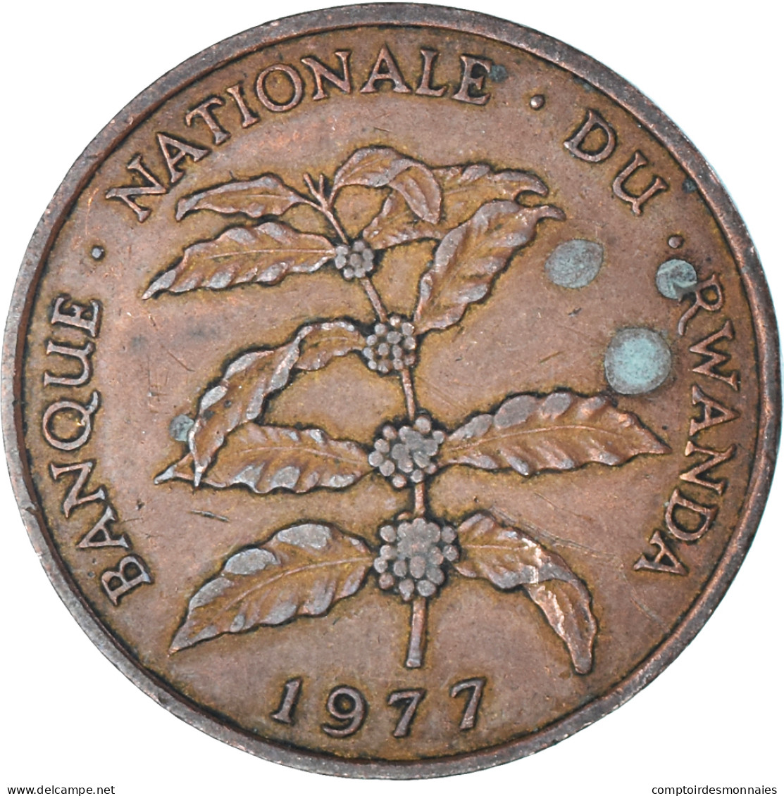 Monnaie, Rwanda, 5 Francs, 1977 - Rwanda