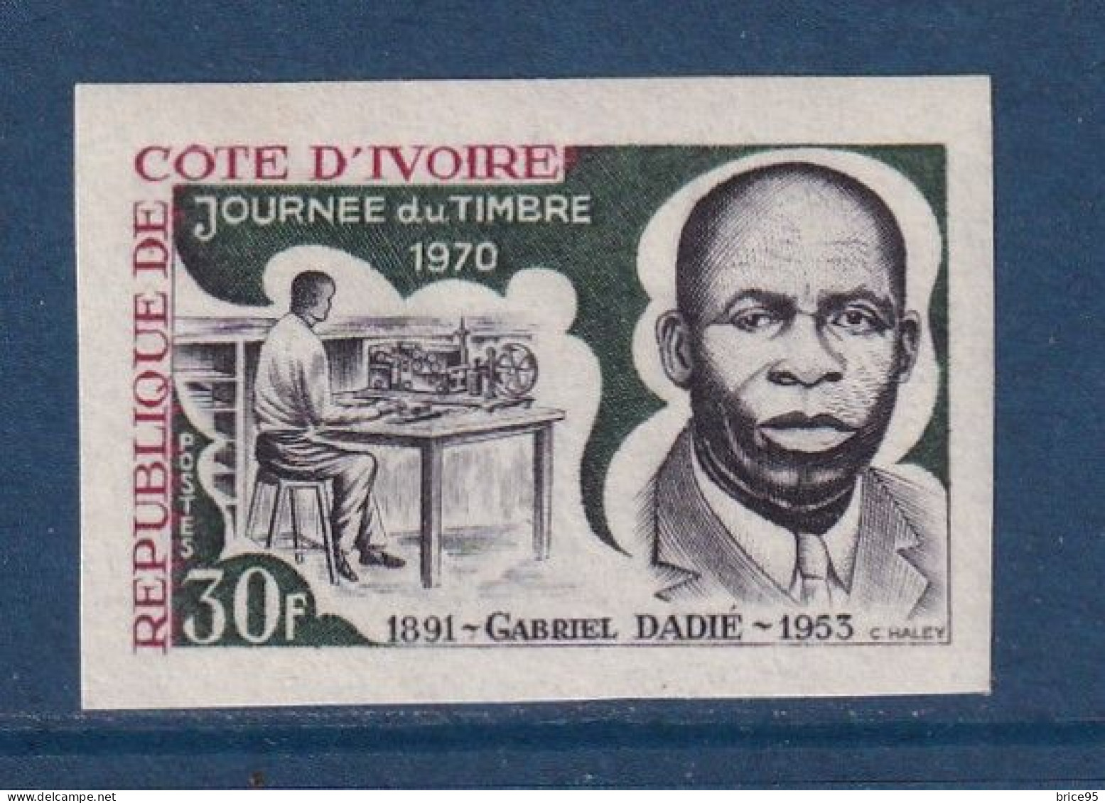 Côte D'Ivoire - YT N° 296 ** - Neuf Sans Charnière - Non Dentelé - ND - 1970 - Côte D'Ivoire (1960-...)