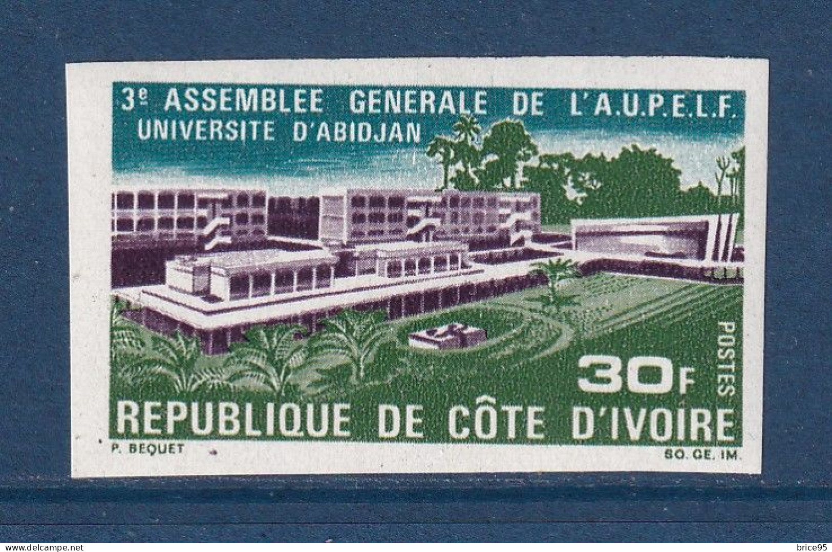 Côte D'Ivoire - YT N° 297 ** - Neuf Sans Charnière - Non Dentelé - ND - 1970 - Côte D'Ivoire (1960-...)