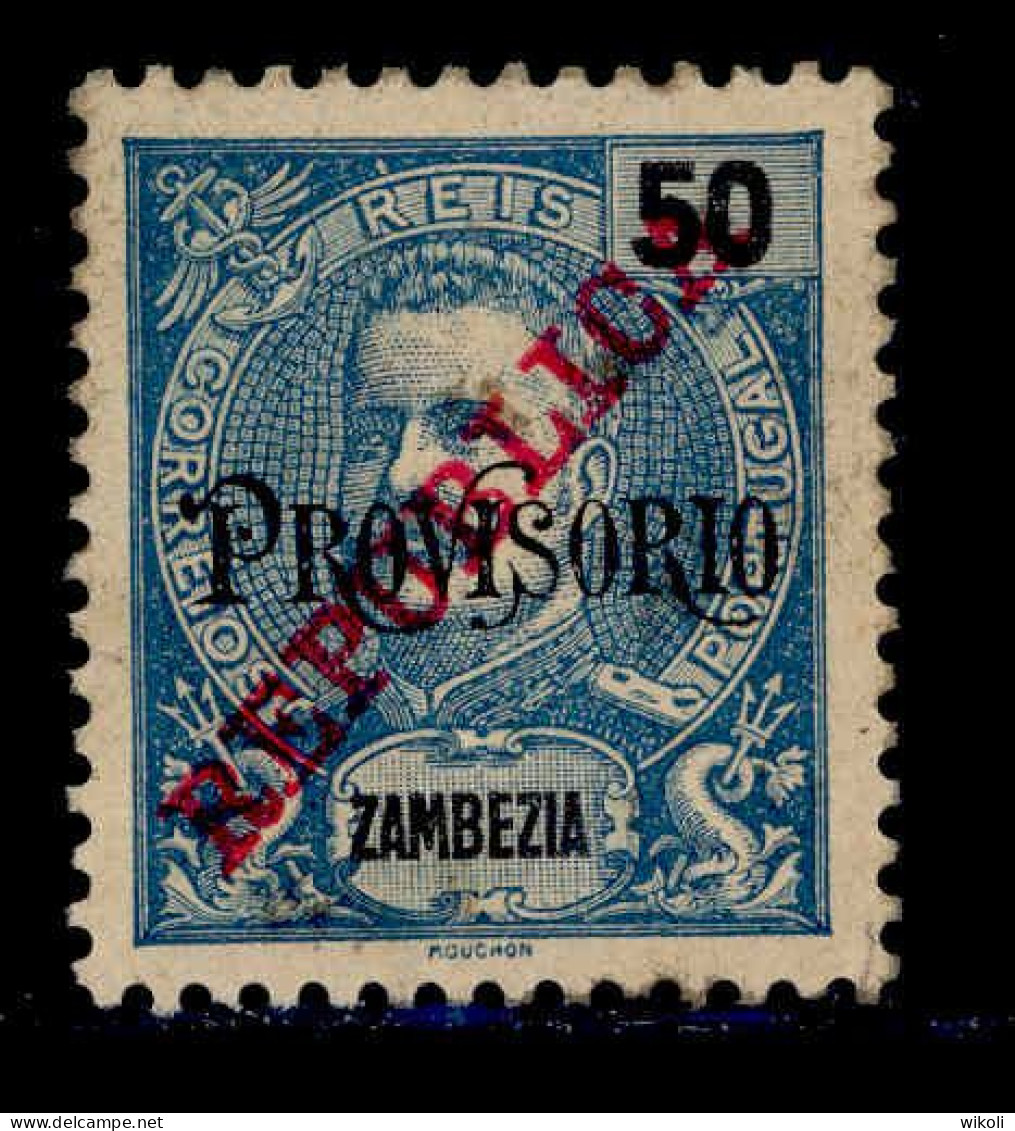 ! ! Zambezia - 1915 King Carlos OVP 50 R - Af. 88 - MH - Sambesi (Zambezi)