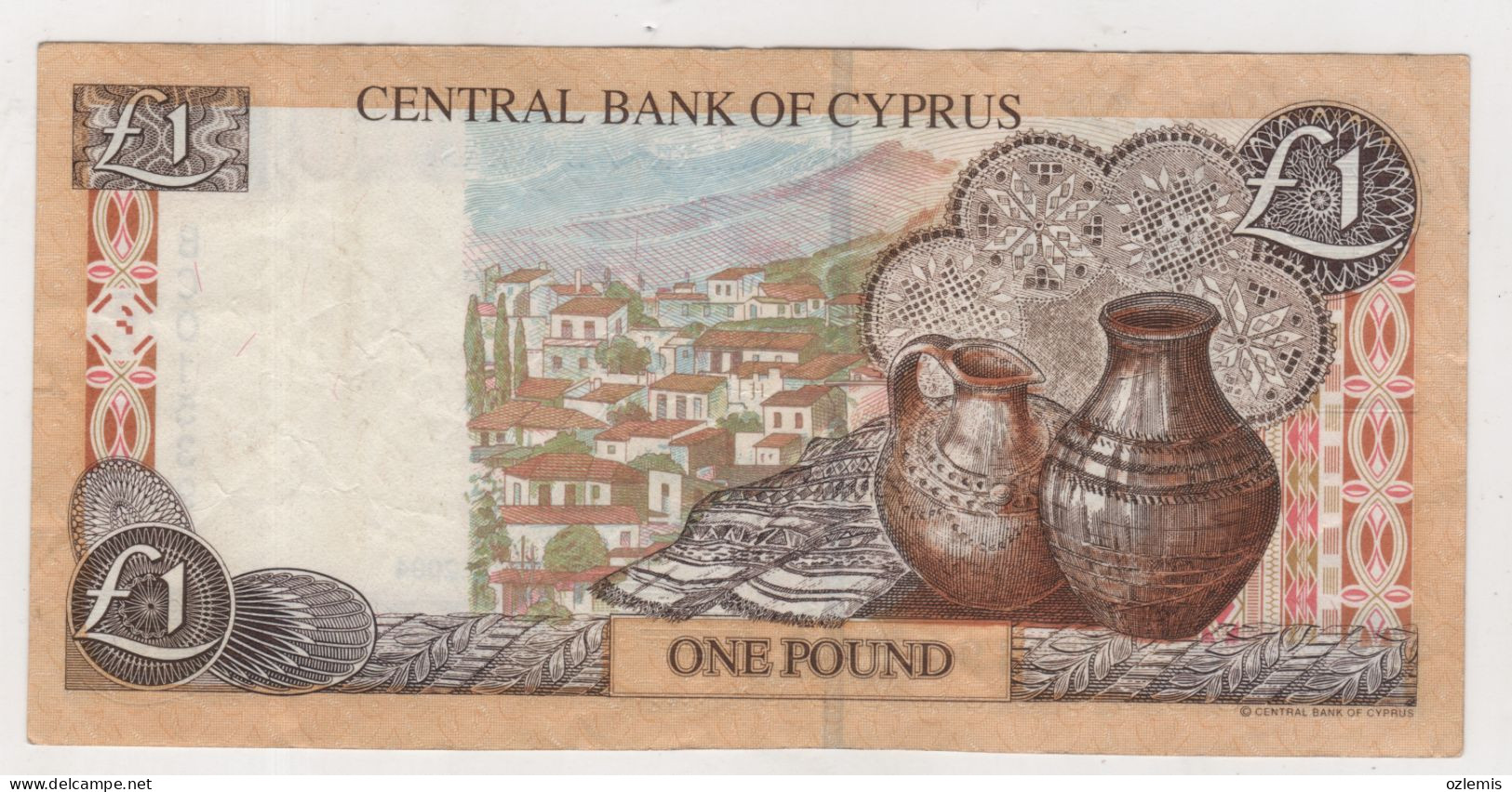 CYPRUS,CHYPRE ,ONE POUND,VF ,USED - Cyprus
