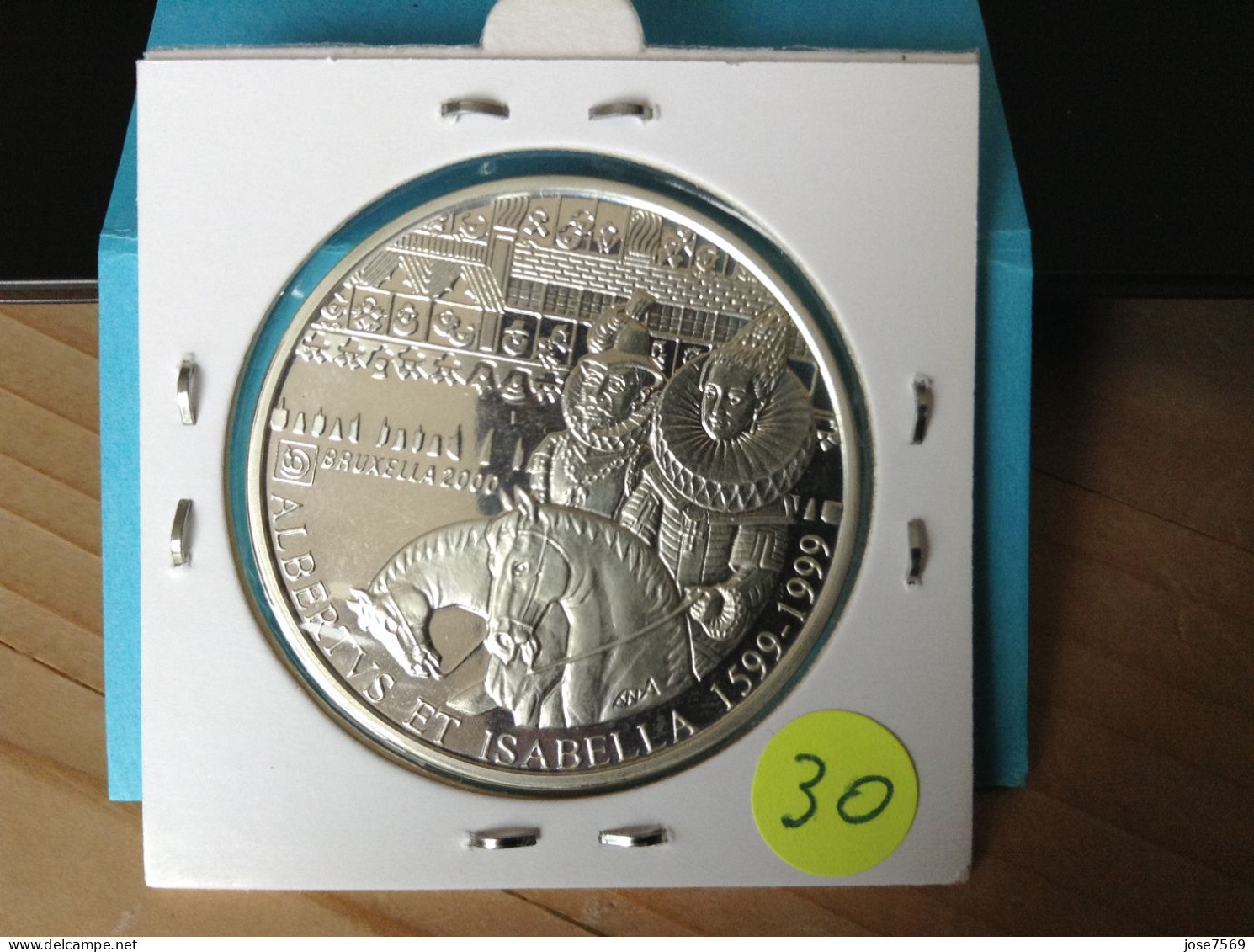 België Albert II  500 Frank 1999 PROOF Zilver. (Morin 981) - 500 & 5000 Francs (oro)