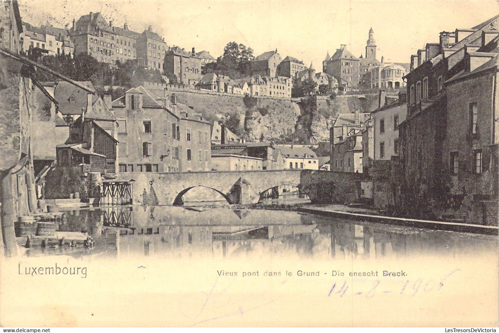 LUXEMBOURG - Vieux Pont Dans Le Grund - Carte Postale Ancienne - Luxemburg - Stadt