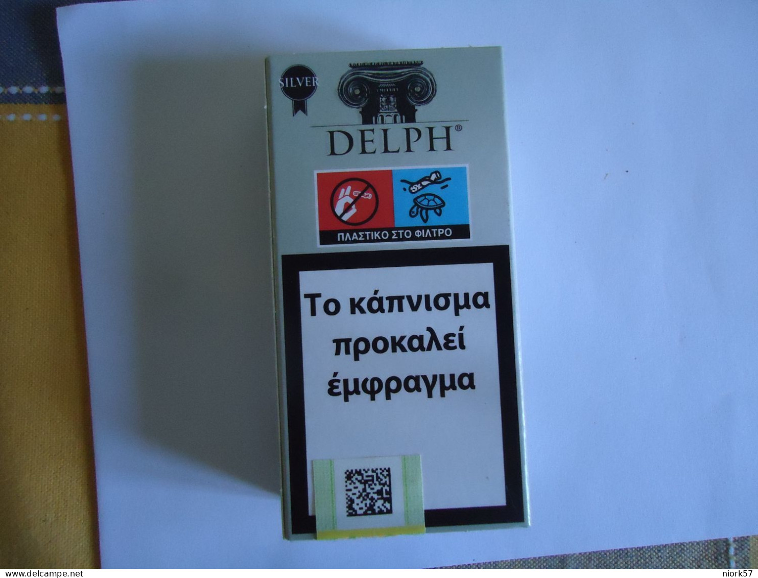 GREECE USED EMPTY CIGARETTES BOXES FILTER   DELPH GREKOTABAK - Empty Tobacco Boxes