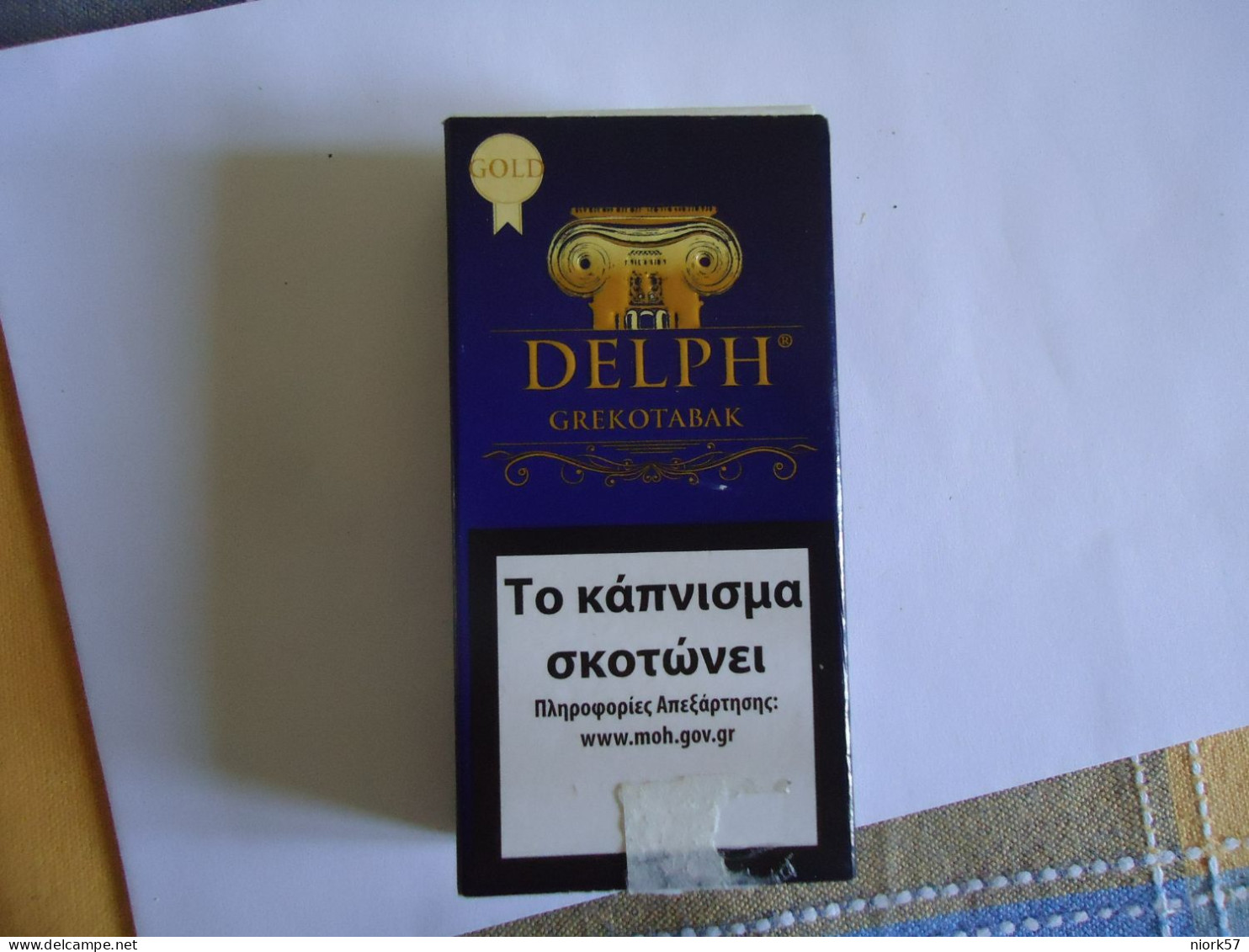 GREECE USED EMPTY CIGARETTES BOXES FILTER   DELPH GREKOTABAK - Empty Tobacco Boxes