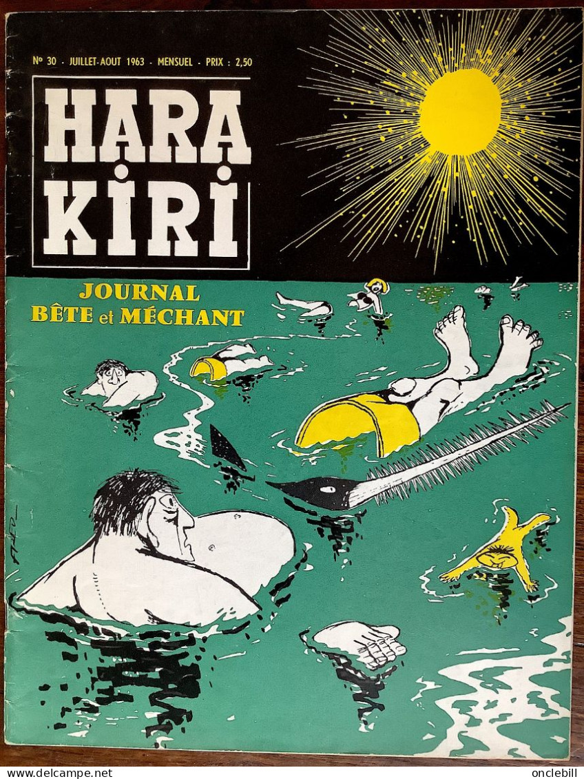 HARA KIRI Revue Bête Et Méchante N°30  état Très Bon  Livraison Offerte - Humor