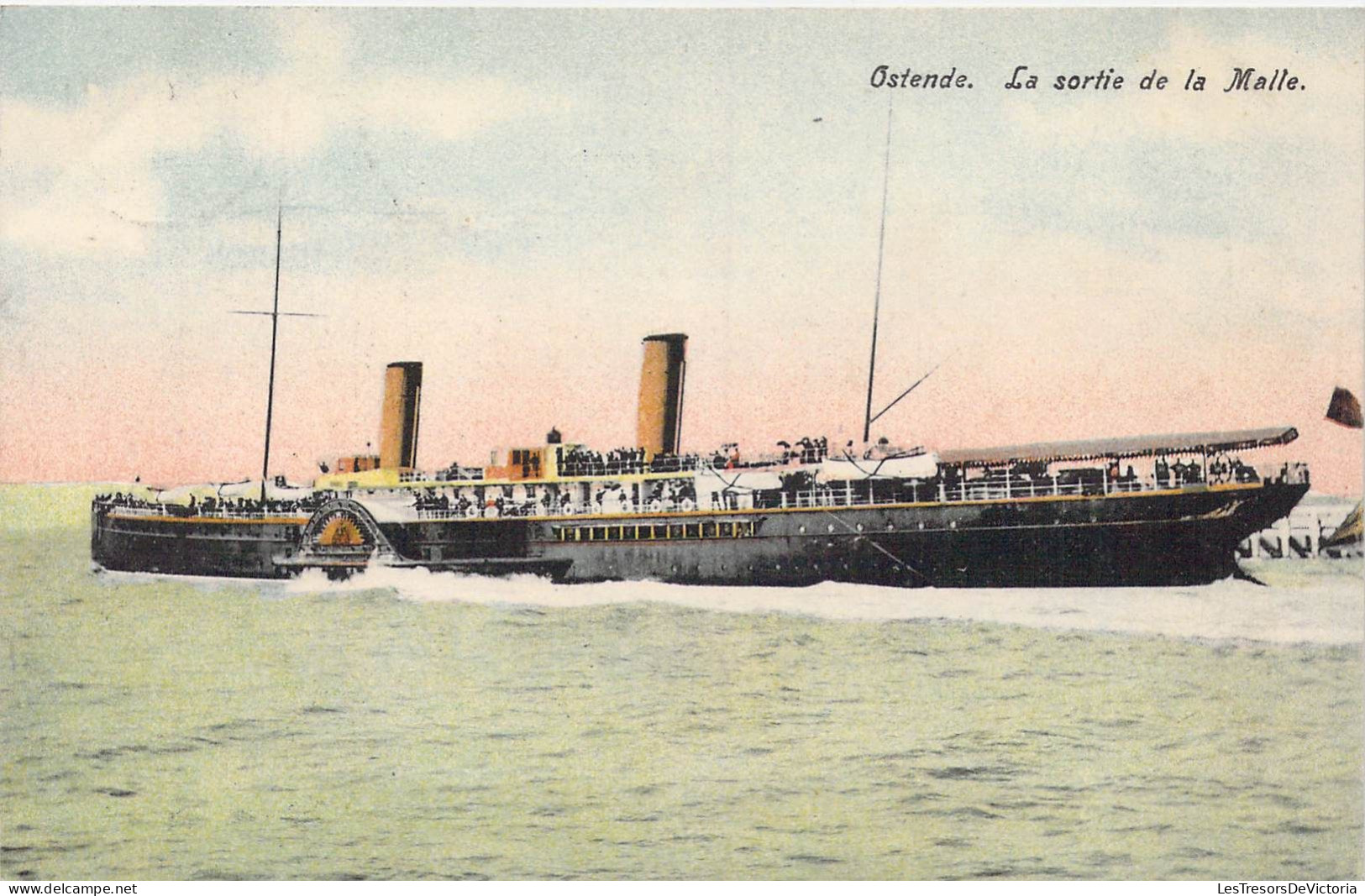 BELGIQUE - Ostende - La Sortie De La Malle - Carte Postale Ancienne - Oostende