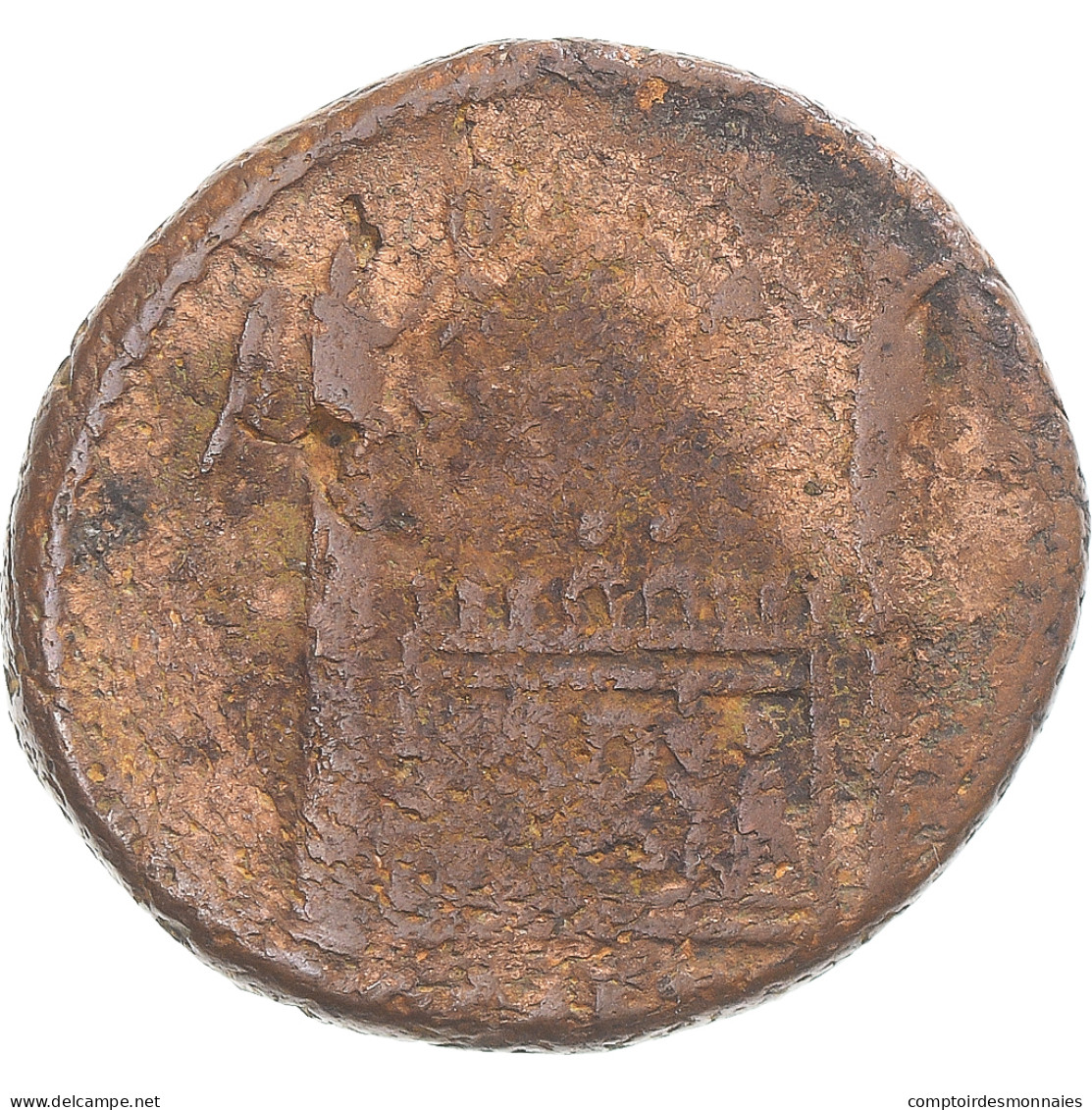 Monnaie, Auguste, As, 9-14, Lugdunum, TB, Bronze, RIC:233 - The Julio-Claudians (27 BC Tot 69 AD)