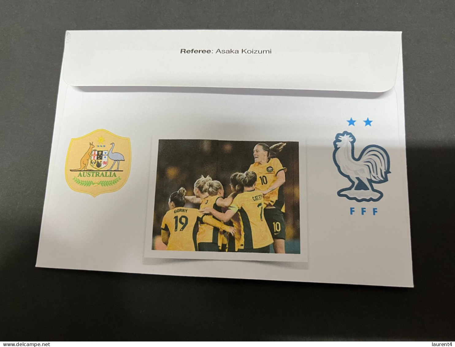 14-7-2023 (2 S 10 A) Women's Football World Cup ($1.20 Matildas Stamp) FIFA Friendly Final - Australia (1) France (0) - 2 Dollars