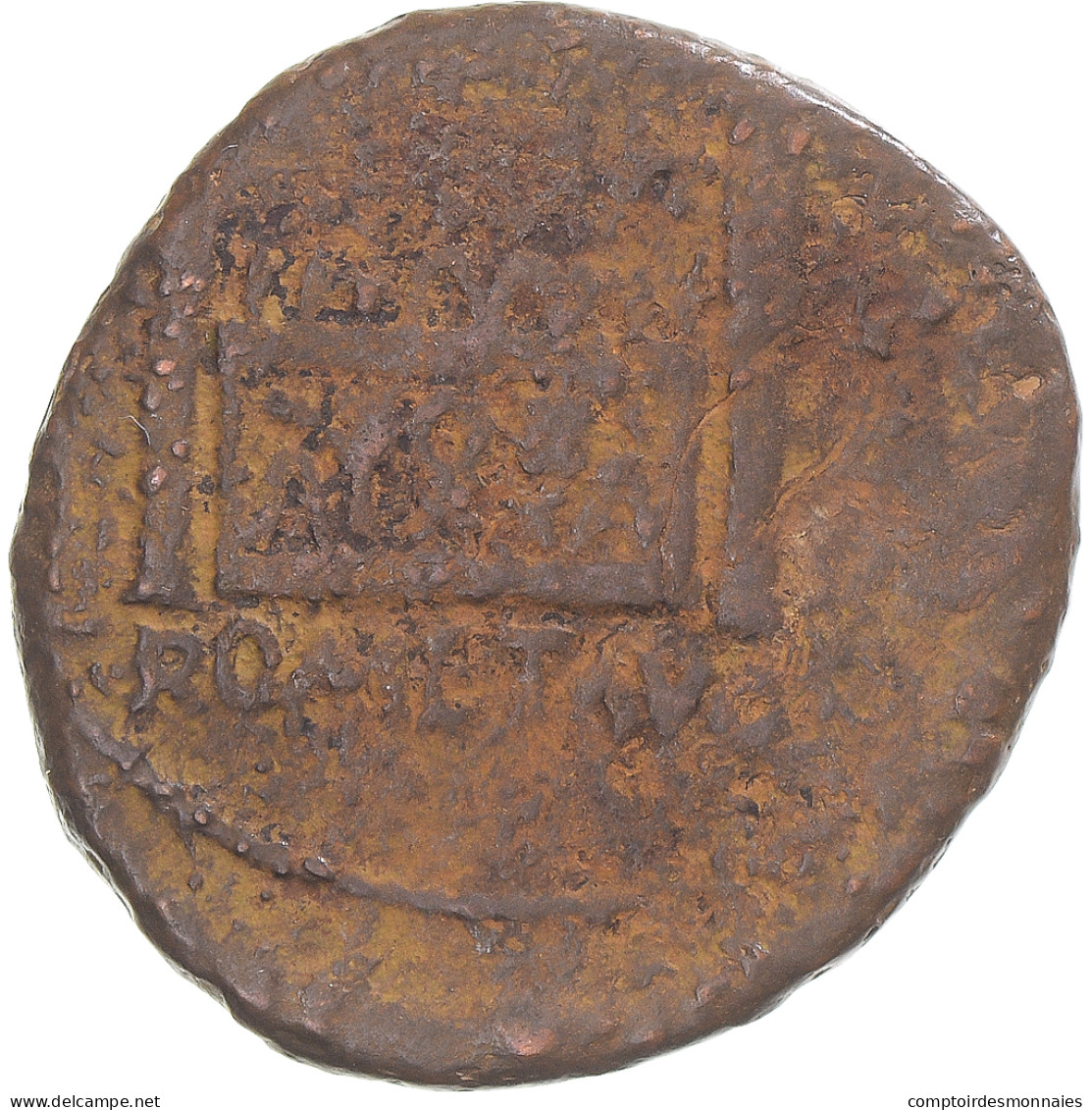 Monnaie, Auguste, As, 9-14, Lugdunum, TB, Bronze, RIC:233 - Les Julio-Claudiens (-27 à 69)