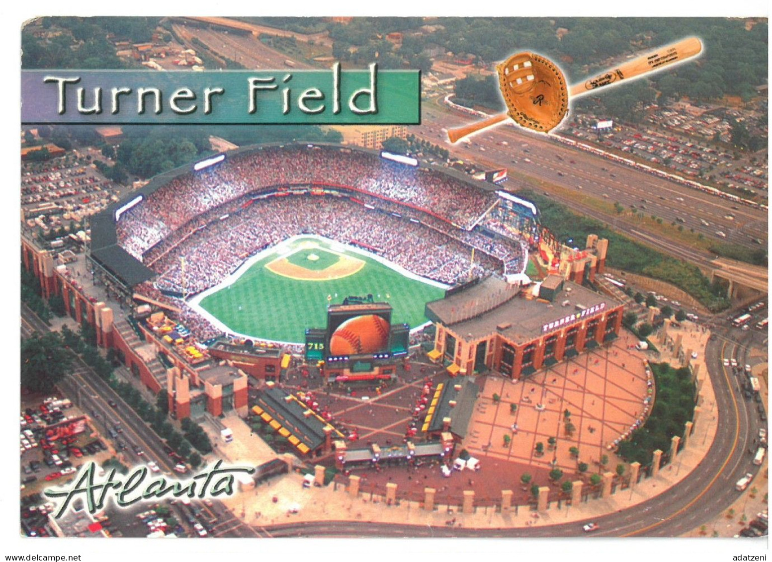 BR4228 Atlanta Turner Field During The 2000 Major League Baseball All-Star Game Dimensioni Cm 17x12 Non Viaggiata - Atlanta