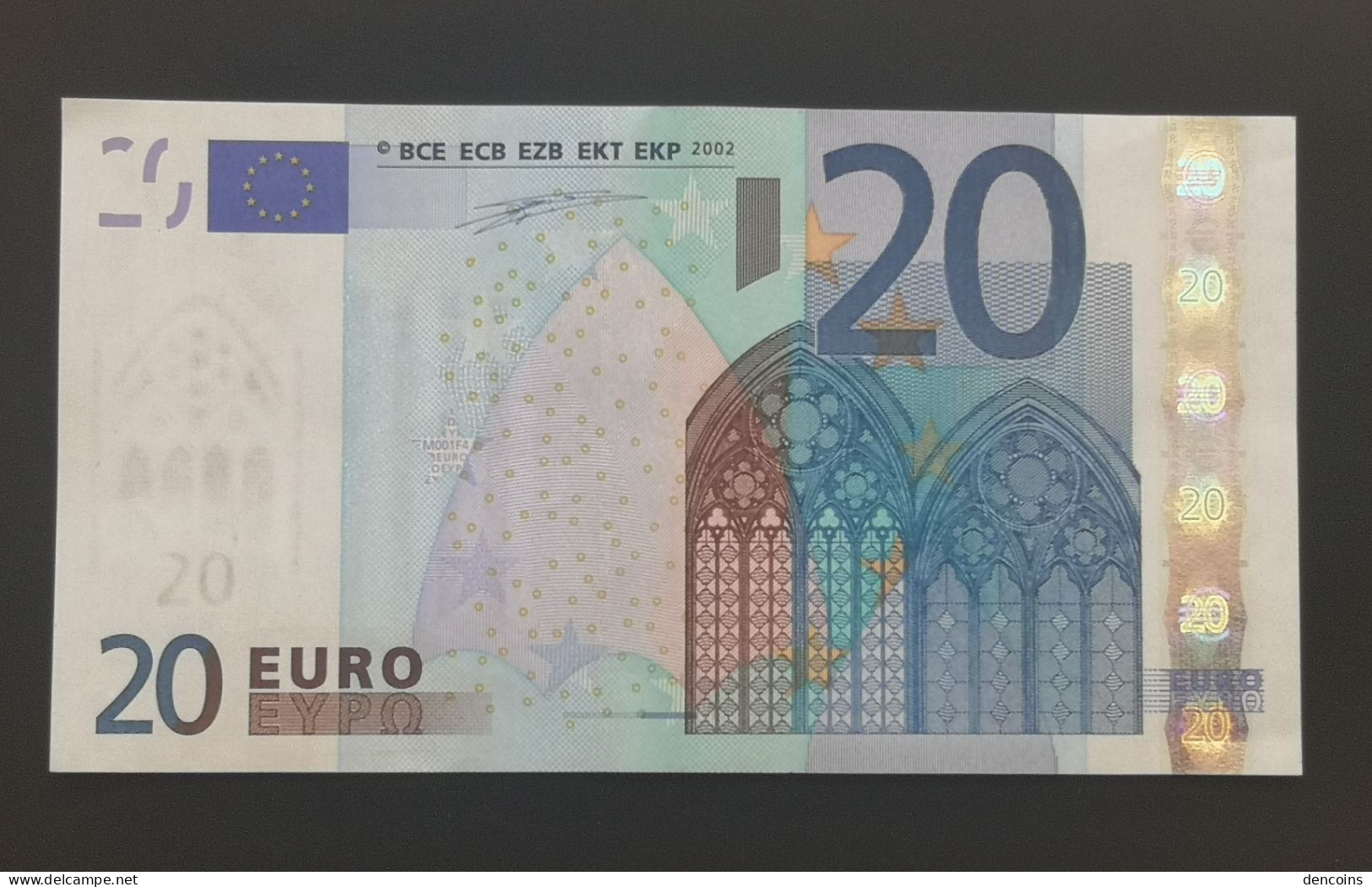 RARE!!! 20 EURO  ESPAÑA - SPAIN 2002 M001F4  DUISENBERG  - XF - 20 Euro