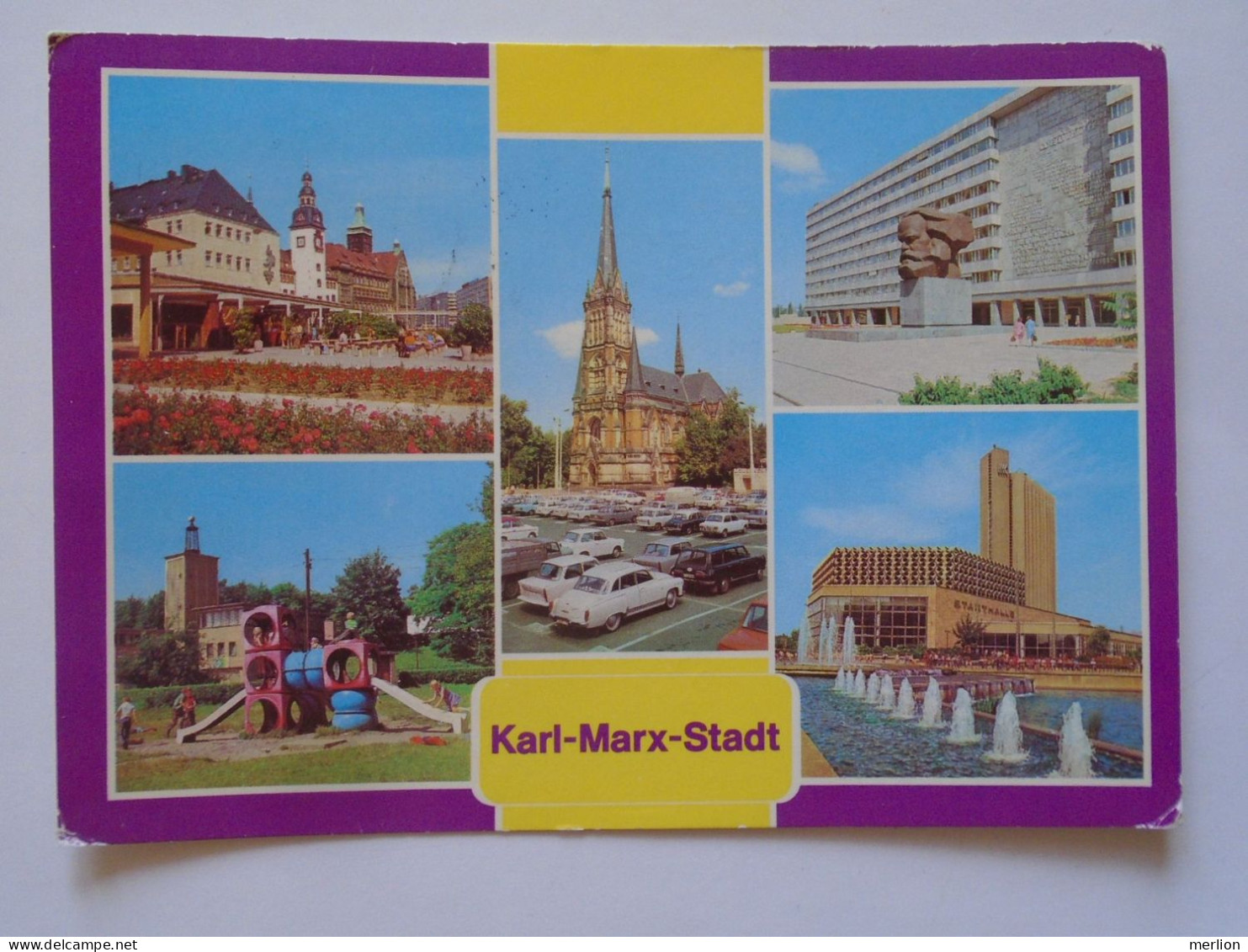 D196812    Germany  DDR Chemnitz  -Karl Marx Stadt   - Ca 1980  Sent To Hungary - Chemnitz (Karl-Marx-Stadt 1953-1990)