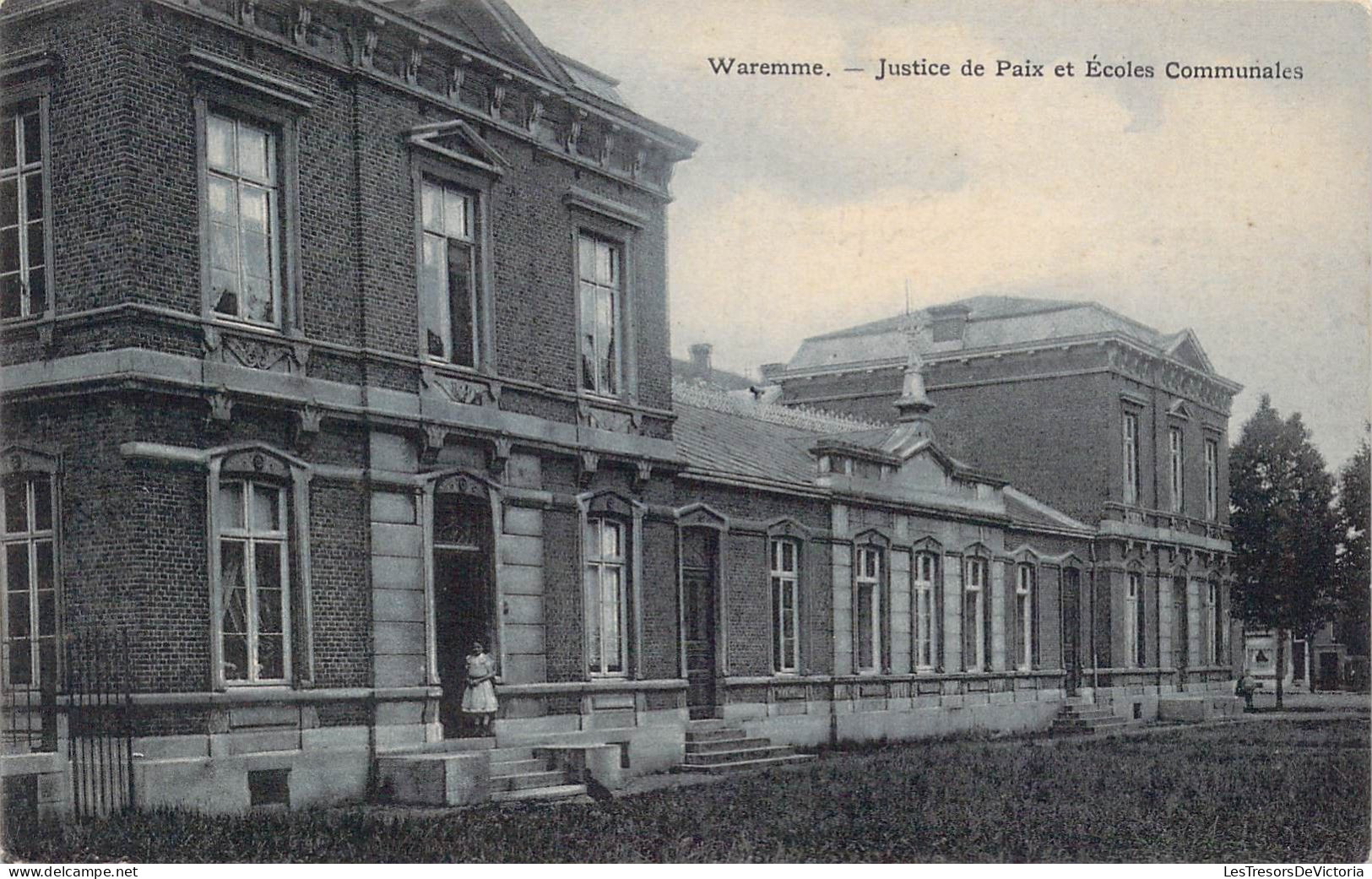 BELGIQUE - Waremme - Justice De Paix Et Ecoles Communales - Carte Postale Ancienne - Waremme